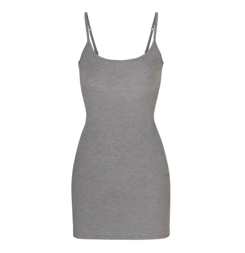 Kardashian Style Simple Solid Color Bodycon Dress