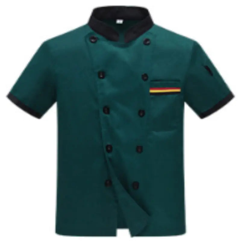 Men's Short Sleeve Chef Uniform for Summer Service