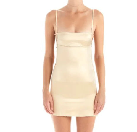 Strap Top Dress with Tie Detail