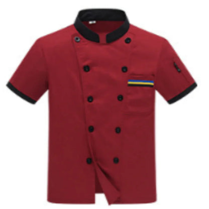 Men's Short Sleeve Chef Uniform for Summer Service