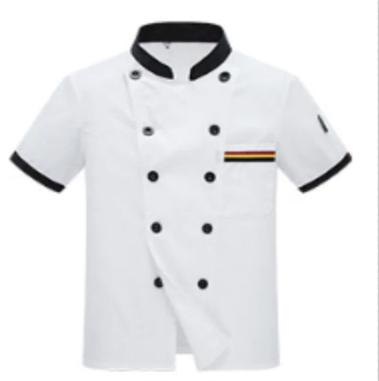 Men's Short Sleeve Chef Uniform for Summer Service