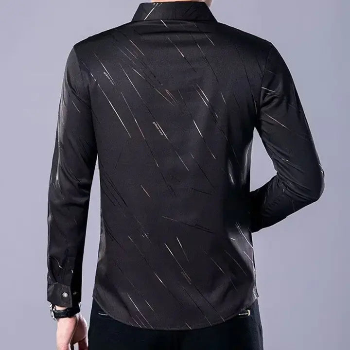 Slim Fit Long Sleeve Casual Shirt for Men