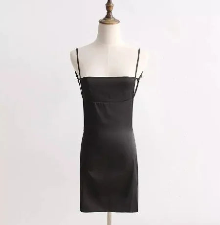Strap Top Dress with Tie Detail