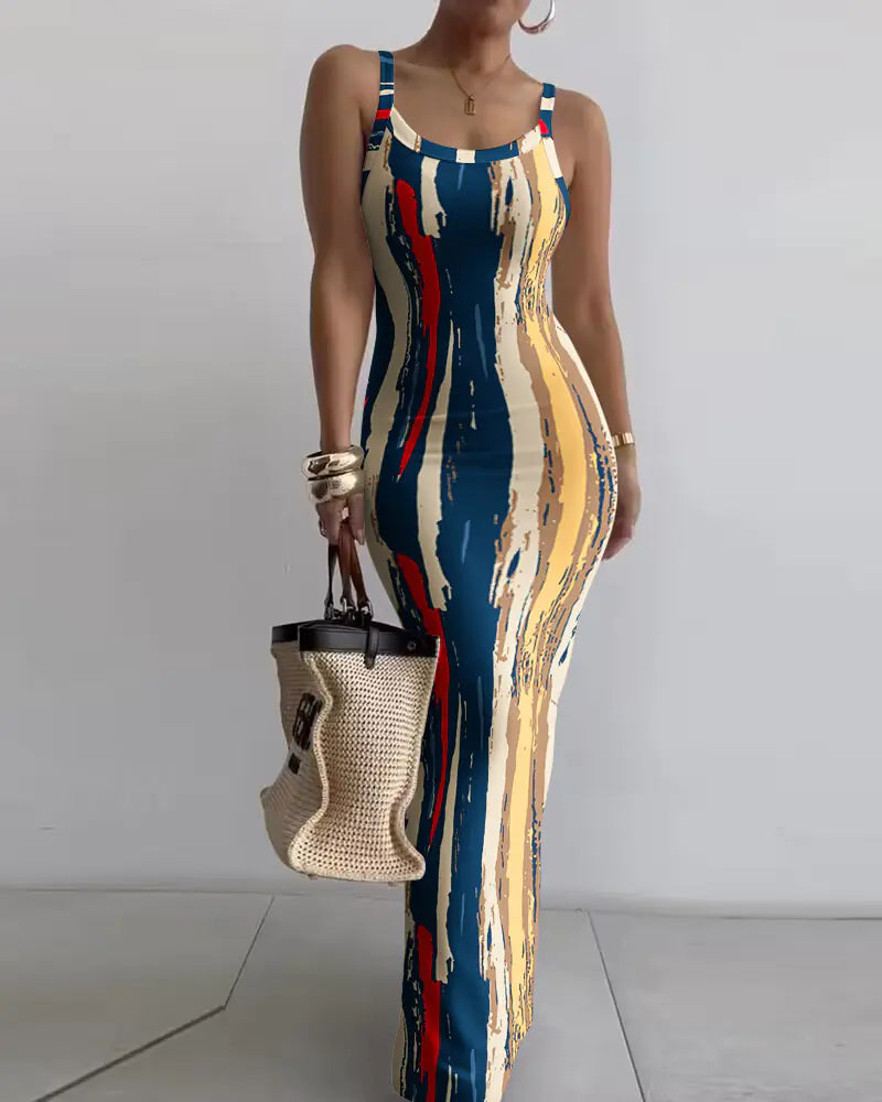 Women's White Slim Fit Skinny Long Suspender Dress