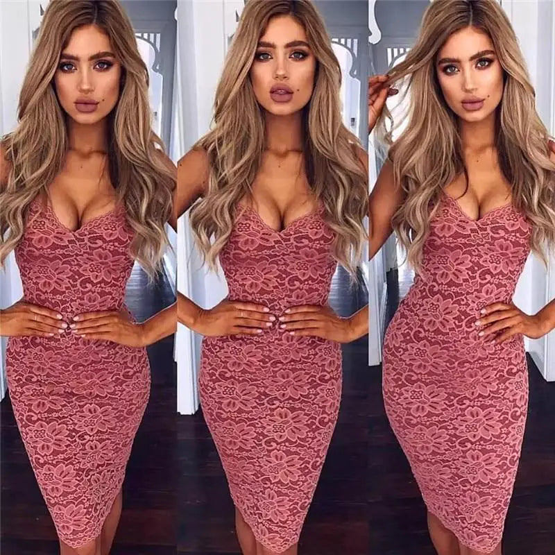 Lace Slip Dress for Spring/Summer Women's Fashion