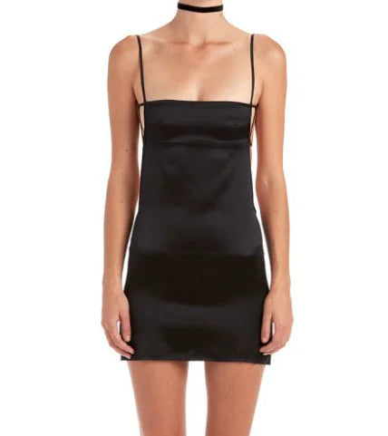 Strap Top Dress with Tie Detail