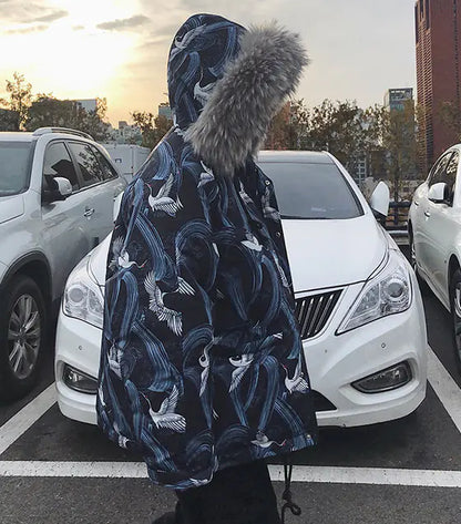 Men's Winter Thick Fur Collar Bread Jacket (Trendy Style)